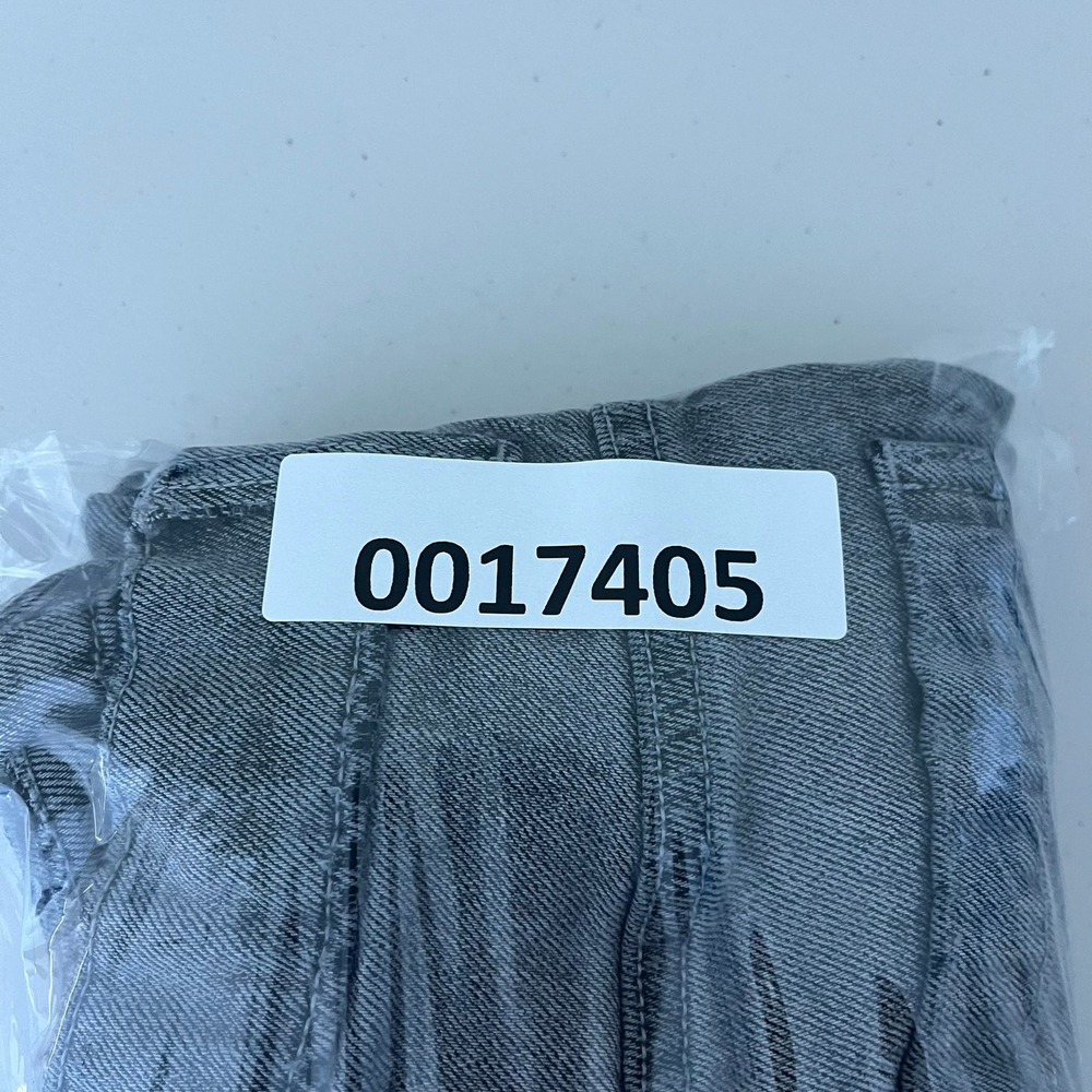 Hollister Super Baggy Snake Graphic Jeans Faded Gray Wide Leg Womens Size 28 - Picture 15 of 15